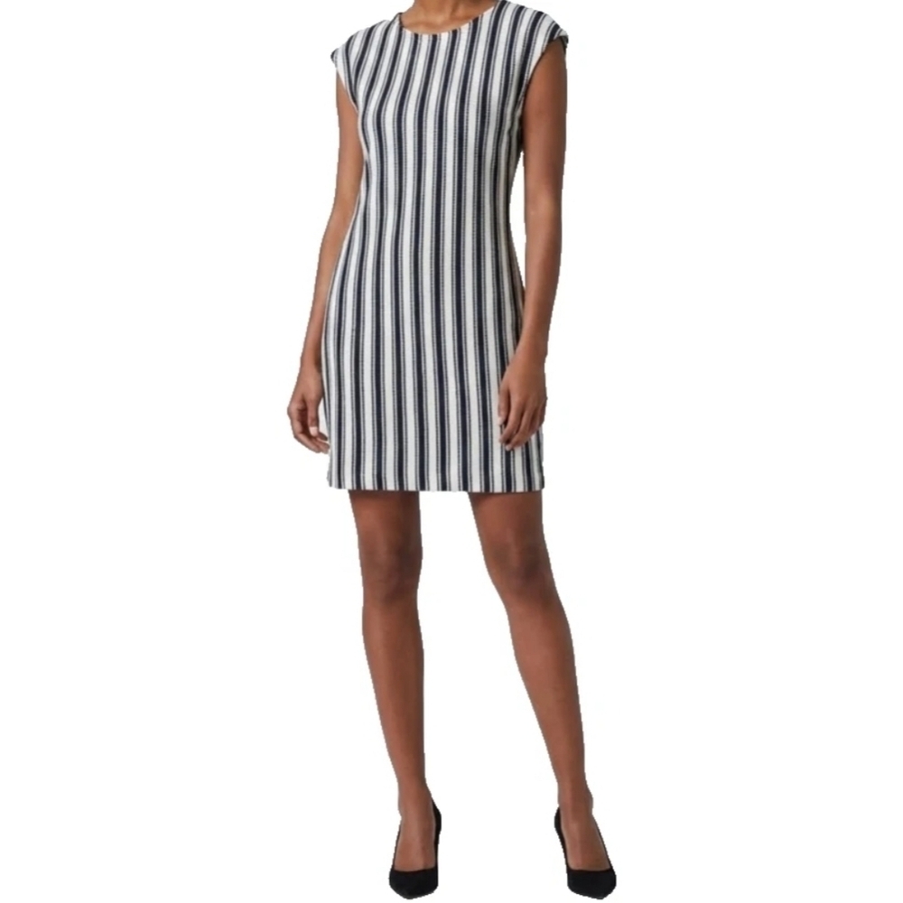 Theory‎ Striped Mini Sheath Dress